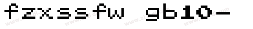fzxssfw gb10字体转换